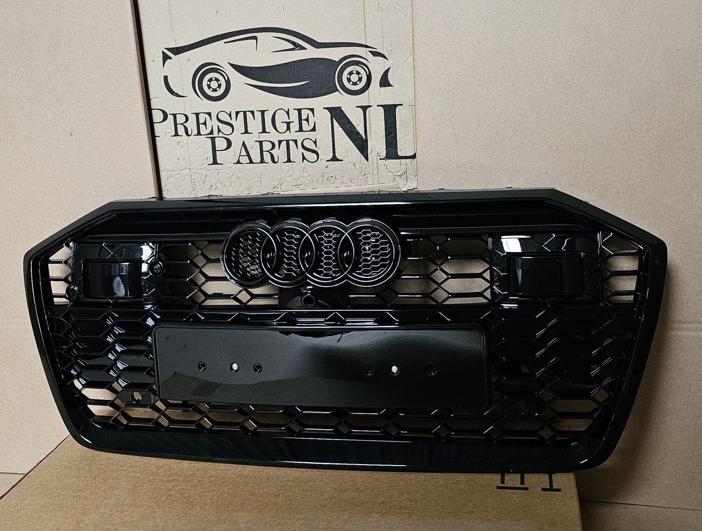 Grill Audi A6 C8 4K S-line S6 RS6 LOOK GRILLE HOOGLANS ZWART, Auto-onderdelen, -, Voor, Nieuw, Ophalen of Verzenden