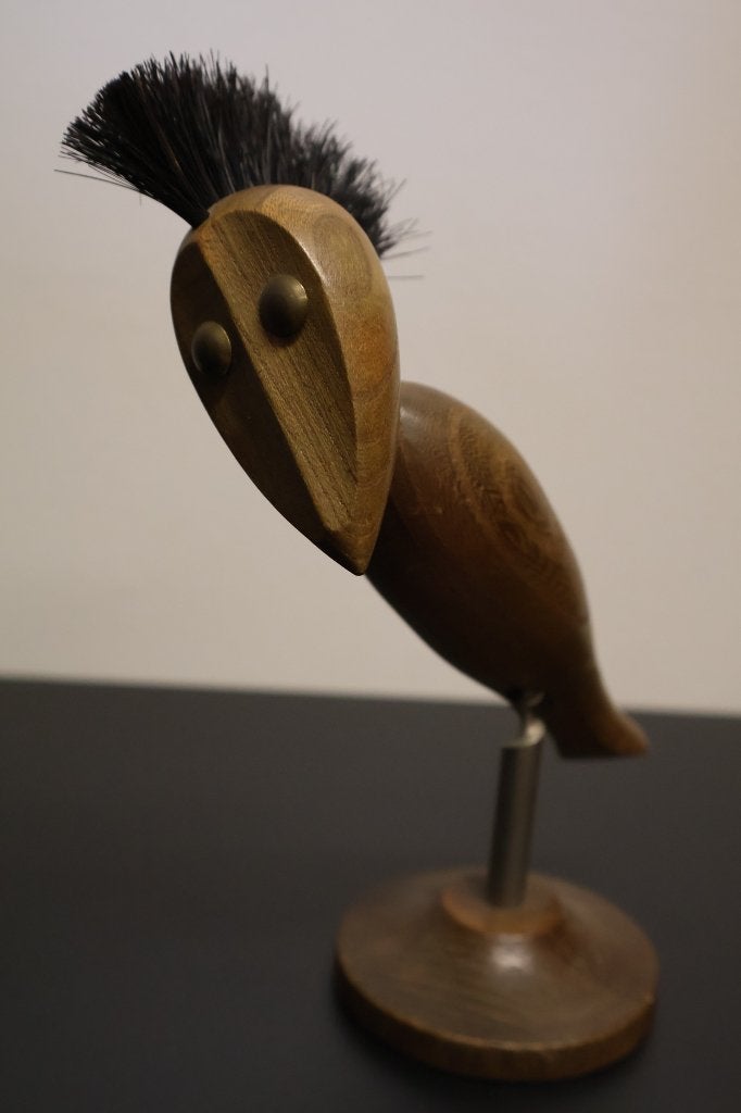 Scandinavisch teak vogel opendoender, Ophalen of Verzenden
