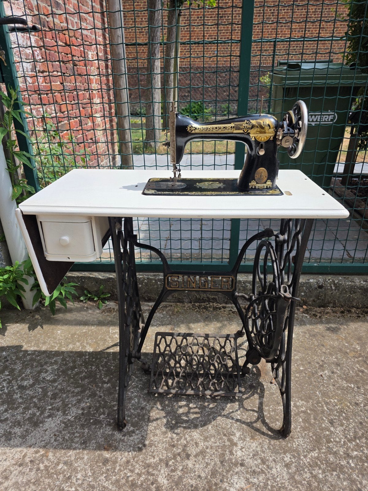 Antieke Singer naaimachine, Antiek en Kunst, Antiek | Naaimachines, Ophalen