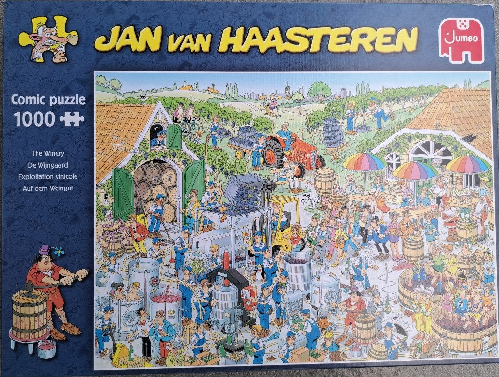 Puzzel Jan van Haasteren De wijngaard, Ophalen, 500 t/m 1500 stukjes, Gebruikt, Legpuzzel
