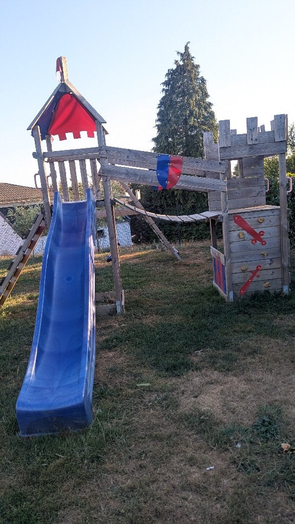 Grande aire de jeux / Portique en bois Wickey, Enlèvement, Utilisé, Bac à sable, Partie complémentaire