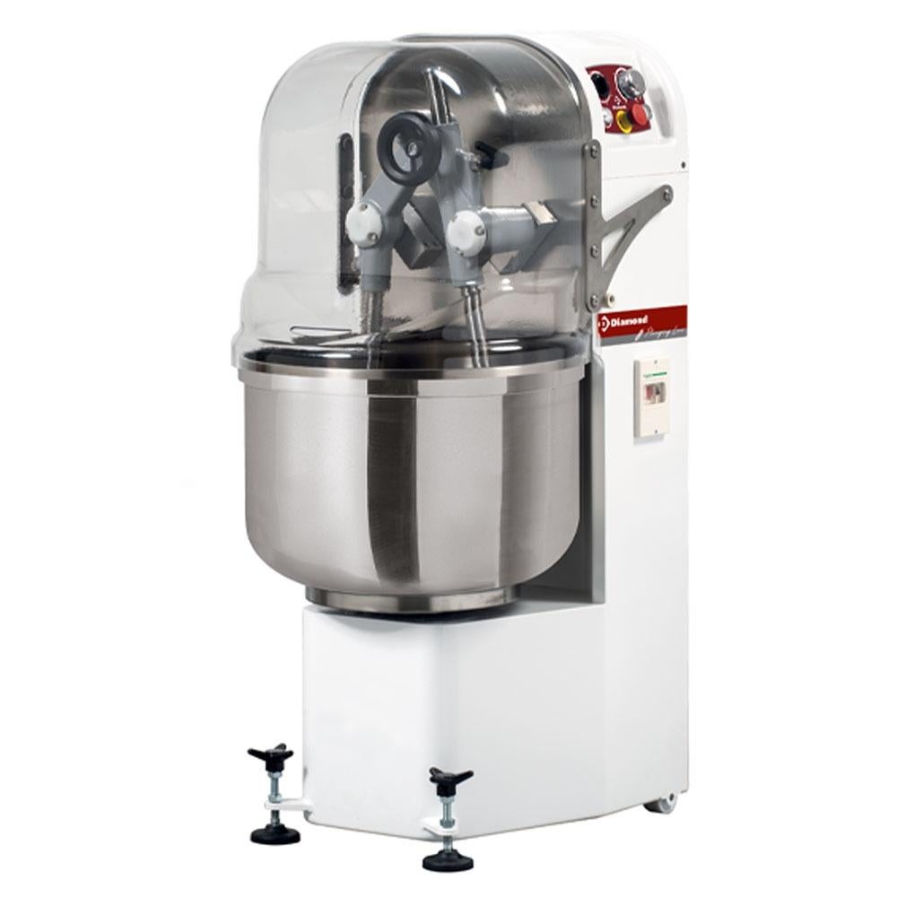 Pétrin à bras plongeants,, 60 Kg, - Vitesse variable, Neuf, 1600 grammes de pâte ou plus, Fenêtre transparente, Avec minuteur