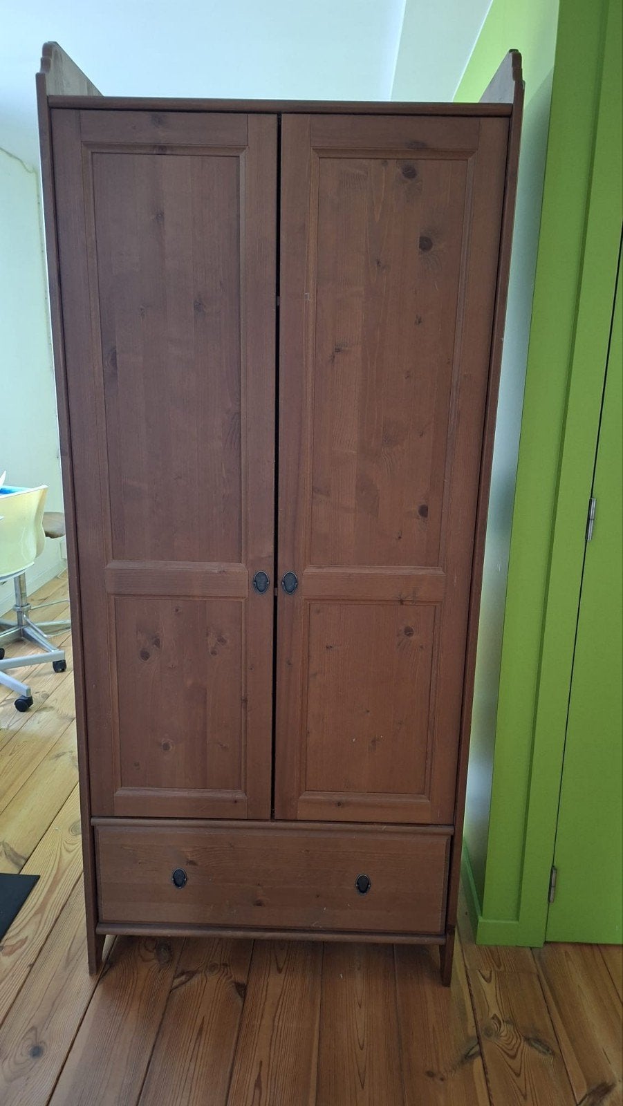 Armoire IKEA Leksvik en pin massif, Maison & Meubles, Avec tablette(s), Utilisé, 50 à 100 cm, Pin
