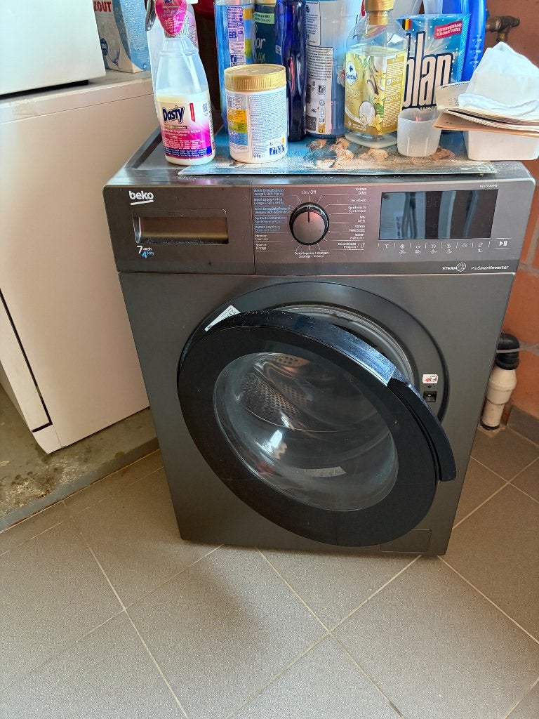 Wasmachine combi, 6 tot 8 kg, Ophalen, Zo goed als nieuw, 85 tot 90 cm