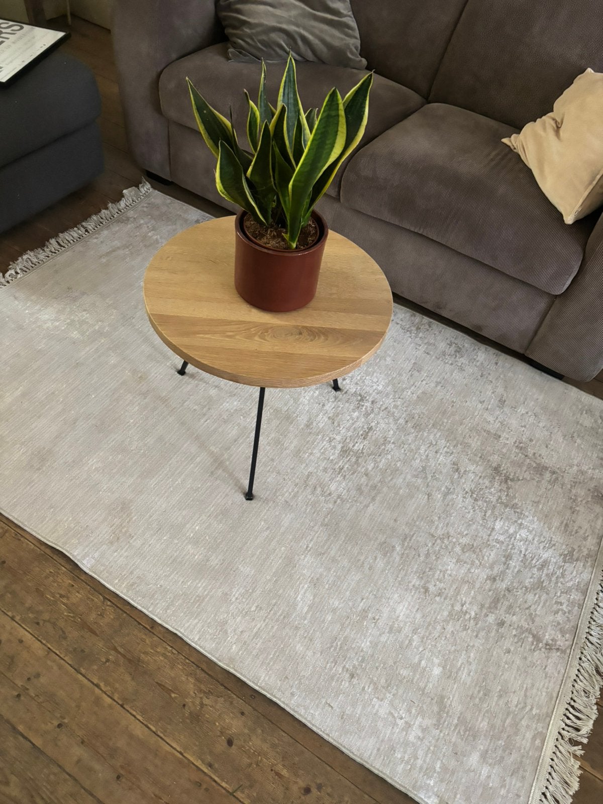 Beige, glanzende mat 170 x 120 cm, Maison & Meubles, Ameublement | Tapis & Moquettes, Enlèvement, Comme neuf, Beige