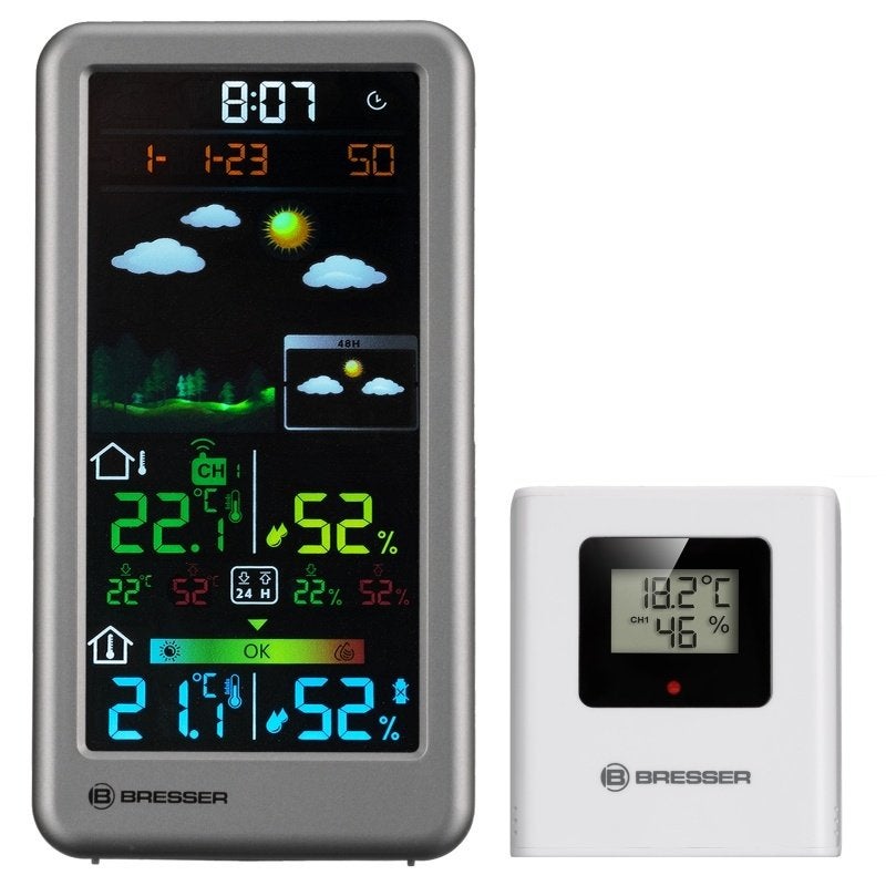 Station météo sans fil BRESSER Neomeo V argent, Enlèvement ou Envoi, Neuf, Station météo