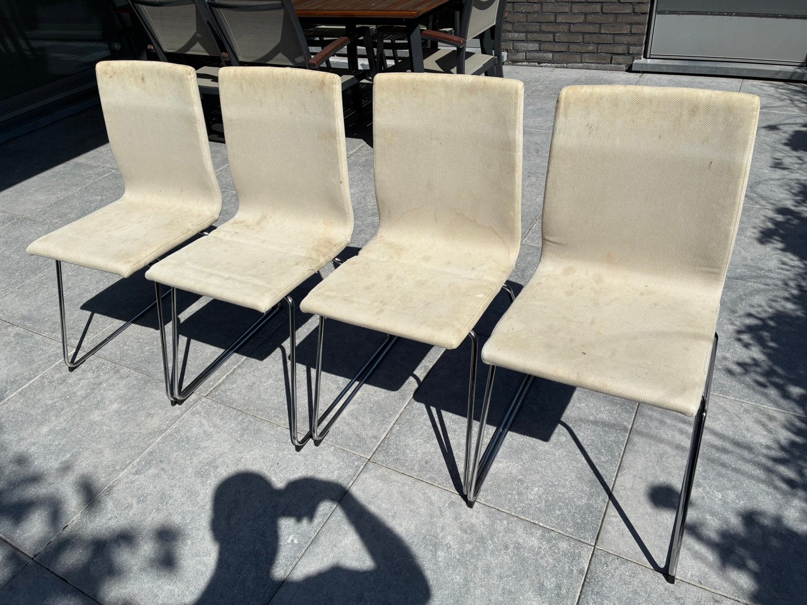 Set van 4 stoelen - gratis af te halen, Autres couleurs, Enlèvement, Utilisé, Quatre
