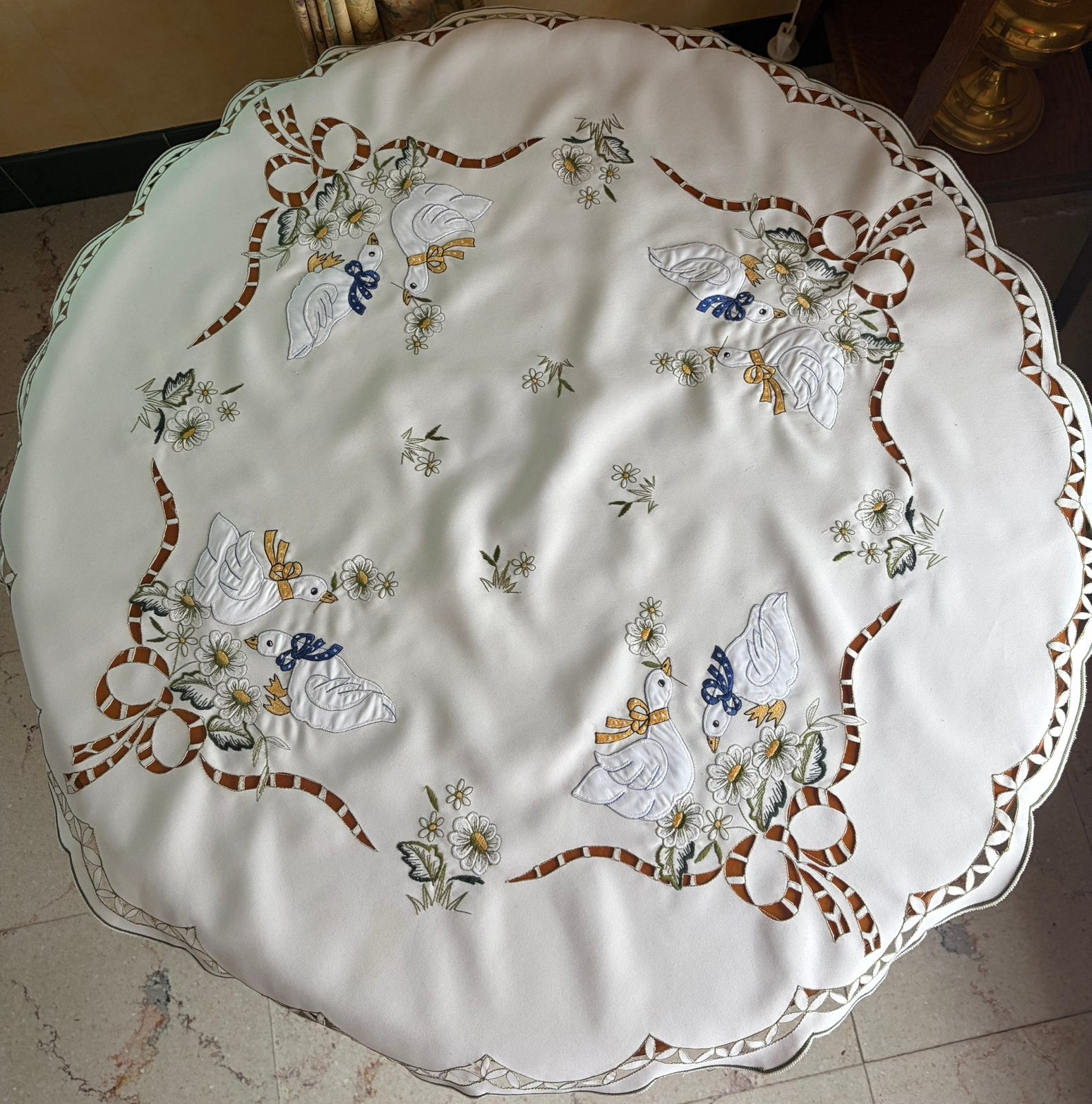 Rond tafelkleed, Tafelkleed, Ophalen, Rond