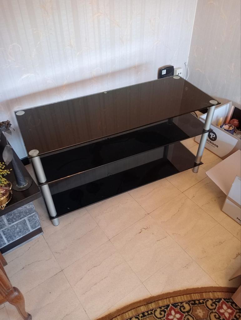 Tv of salontafel in glas, Ophalen, Glas