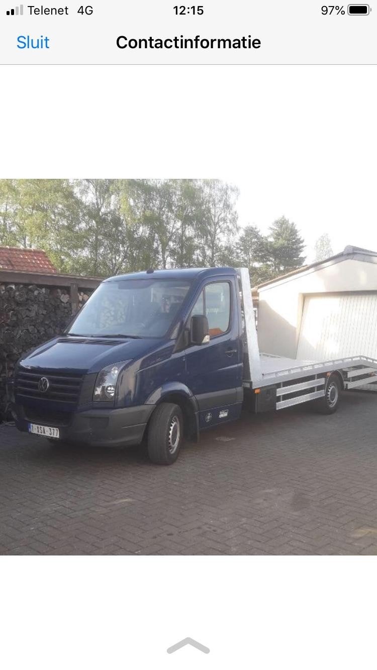 VW Crafter depanneur takelwagen oprijwagen, Auto's, Euro 5, 4 cilinders, Volkswagen, 165 g/km