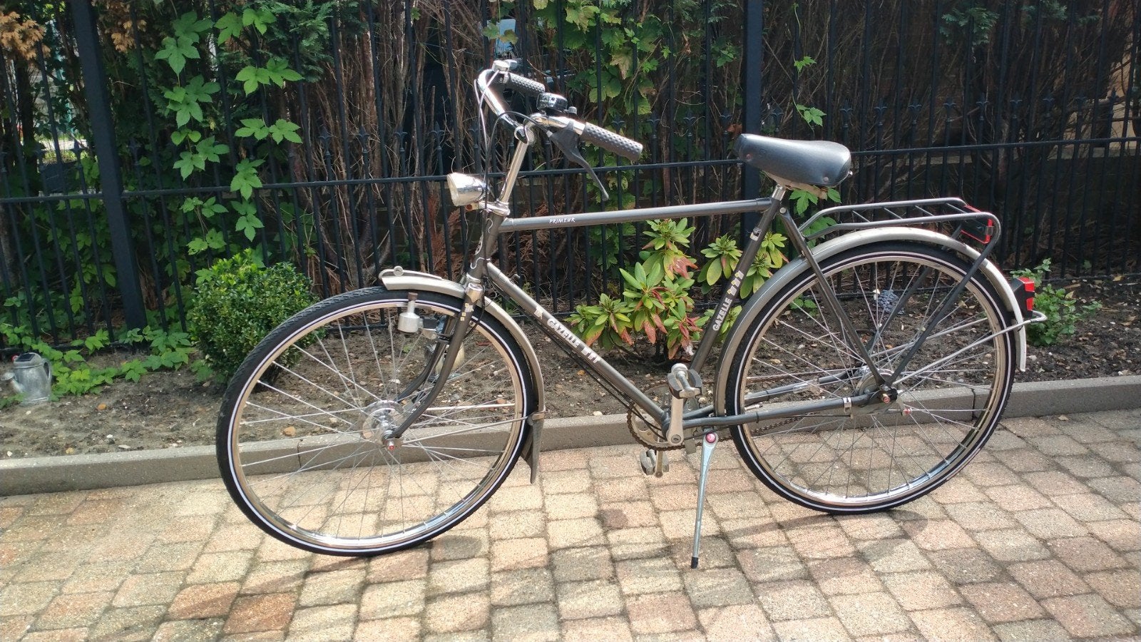klassieke herenfiets, Ophalen