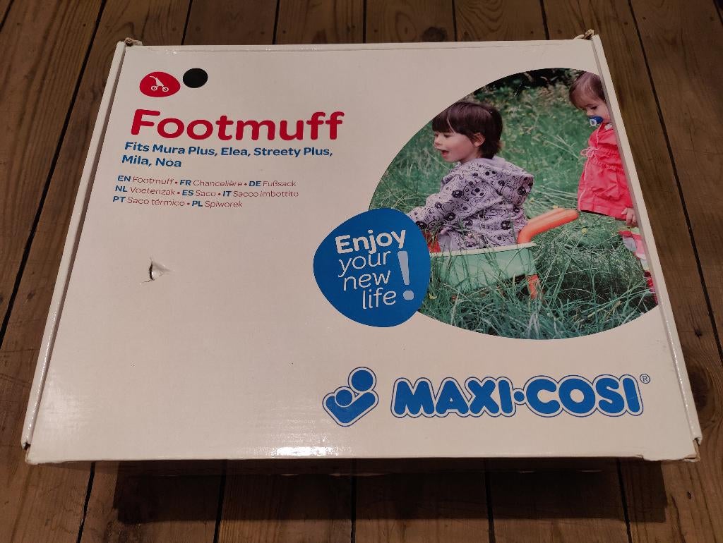 Voetenzak Zwart - Maxicosi, Kinderen en Baby's, Buggy's, Ophalen, Zo goed als nieuw, Maxi-Cosi, Voetenzak