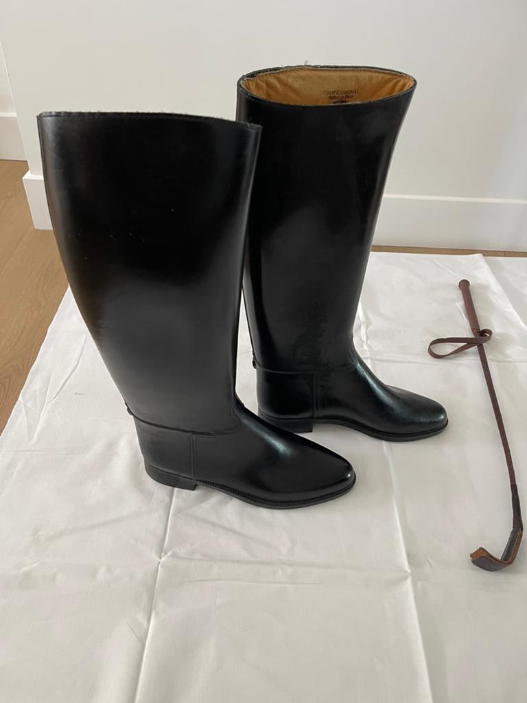 Lederen rijlaarzen, Dieren en Toebehoren, Paardrijkleding, Ophalen, Gebruikt