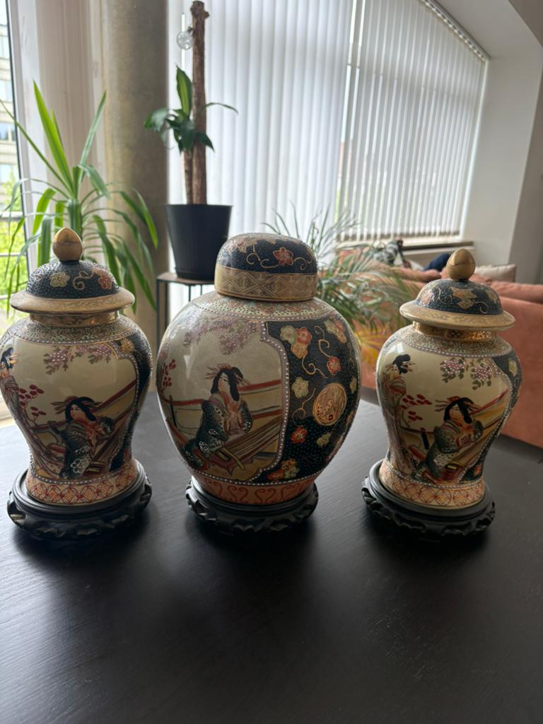 Chinese vazen 3 stuks, Antiquités & Art, Enlèvement