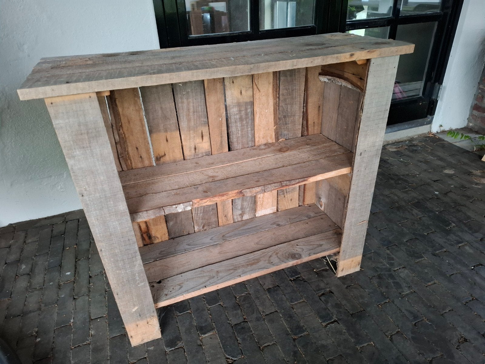 Houten schoenenkastje, Huis en Inrichting, Ophalen, Gebruikt, Landelijk