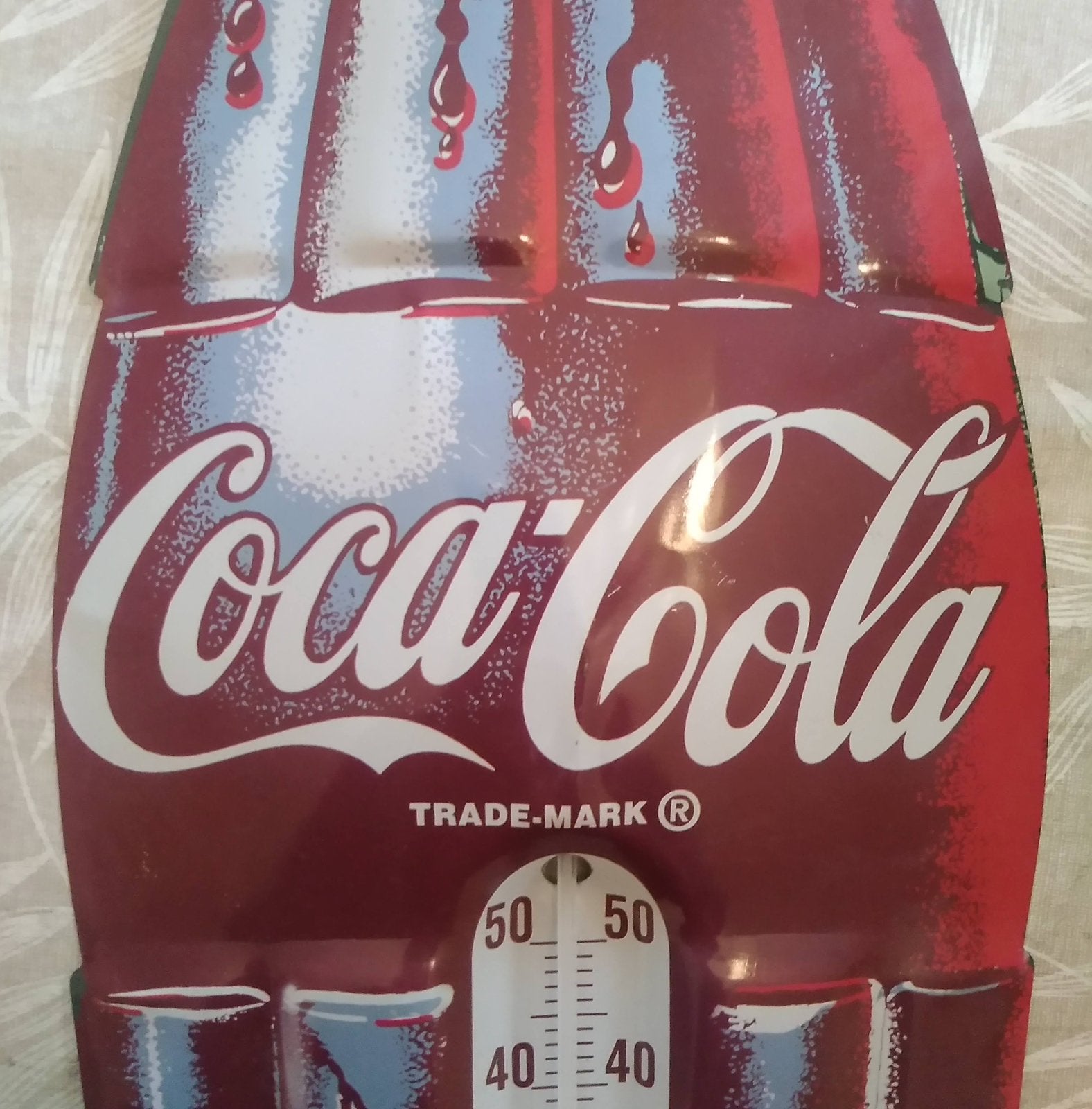 Vintage Coca Cola Thermometer BE82., Collections, Enlèvement ou Envoi, Utilisé, Panneau publicitaire