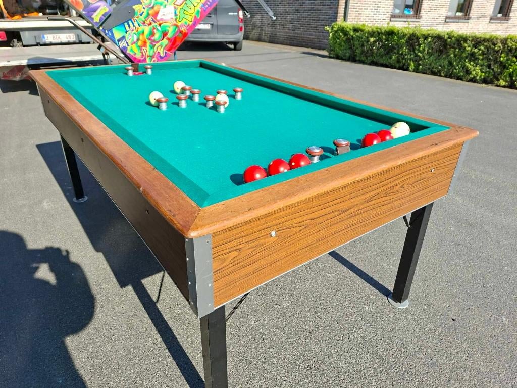 Deze tapbiljart met toebehoren voor 900 euro., Sports & Fitness, Billards & Billards américains, Enlèvement, Utilisé, Table de billard