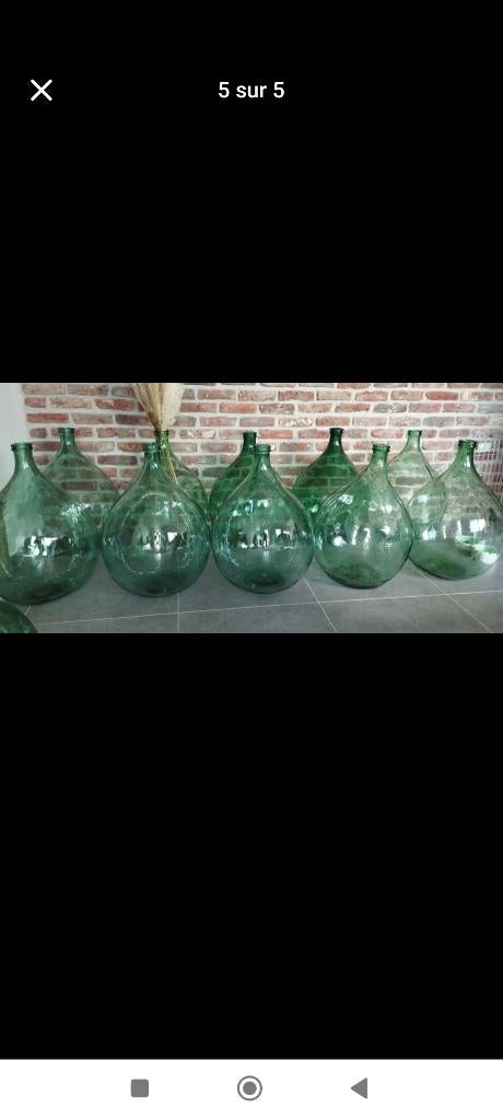 Dame Jeanne, Enlèvement, Comme neuf, Verre, 50 à 75 cm