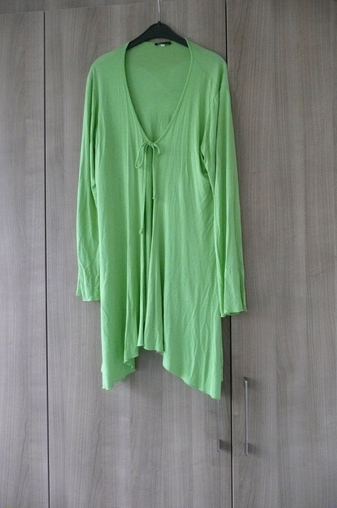 Groene lange gilet (K716), Taille 42/44 (L), Enlèvement ou Envoi, Comme neuf, Manches longues
