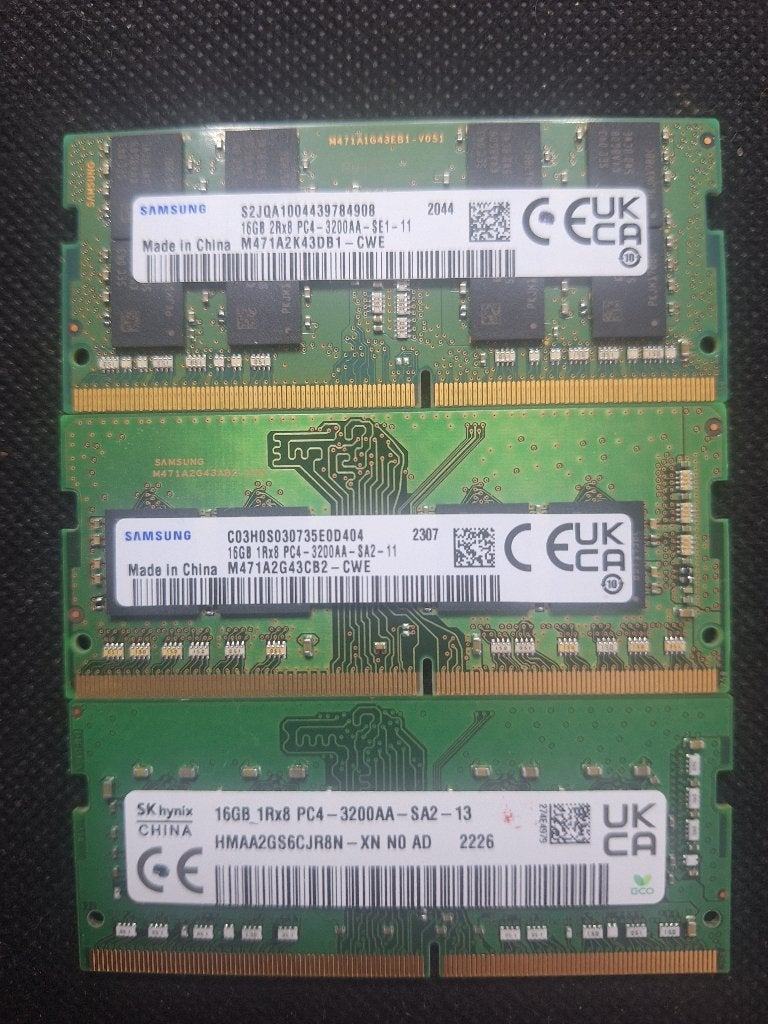 Laptop Sodimm RAM memory,  DDR4 3200 MHz 16 GB, Computers en Software, DDR4, Ophalen of Verzenden, Zo goed als nieuw, Laptop