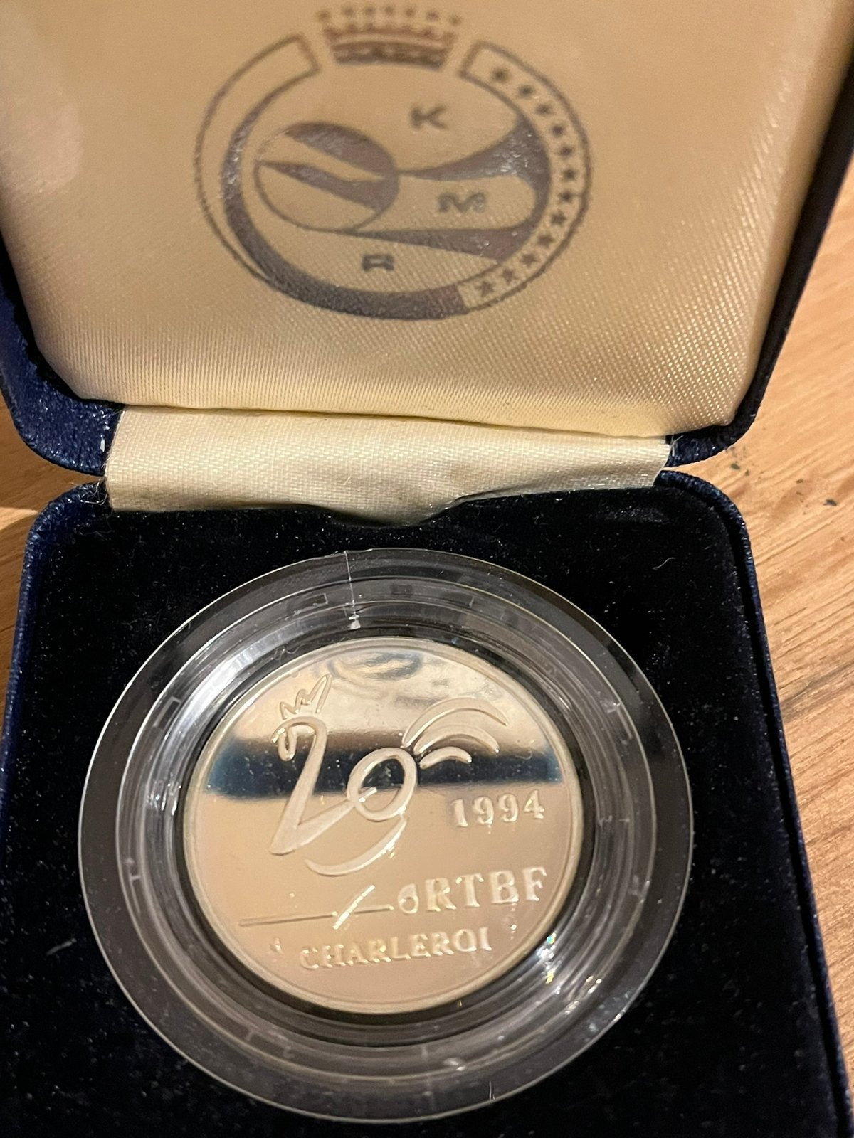 Médaille de collection en argent RTBF Charleroi, Enlèvement ou Envoi, Argent