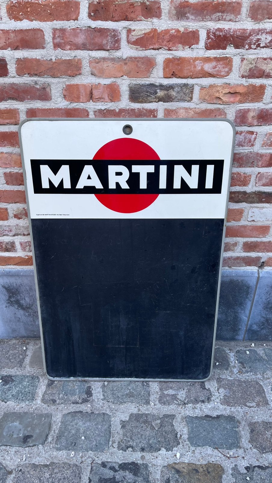 Martini krijtbord., Ophalen, Zo goed als nieuw, Reclamebord