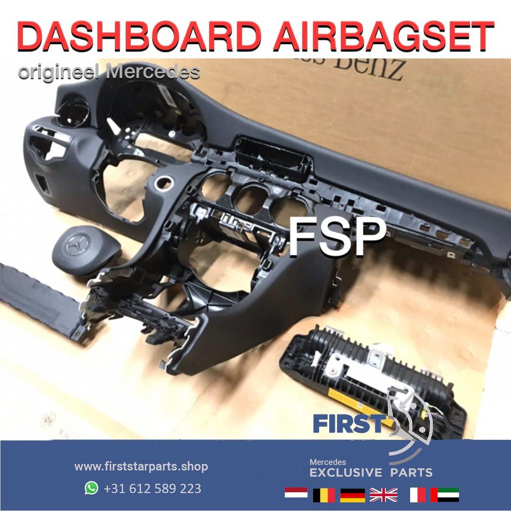 W205 C43 C63 dashboard airbagset Mercedes C Klasse 2019 leer, Auto-onderdelen, Gebruikt, -, Ophalen of Verzenden, -