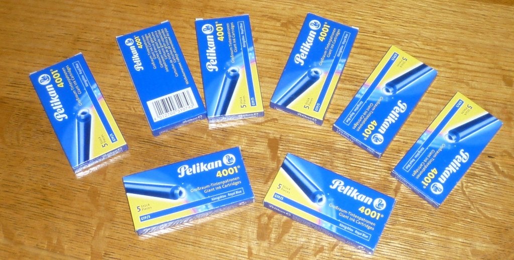 Lot complet de cartouches Pelikan 4001 (Königsblau), Enlèvement ou Envoi, Neuf