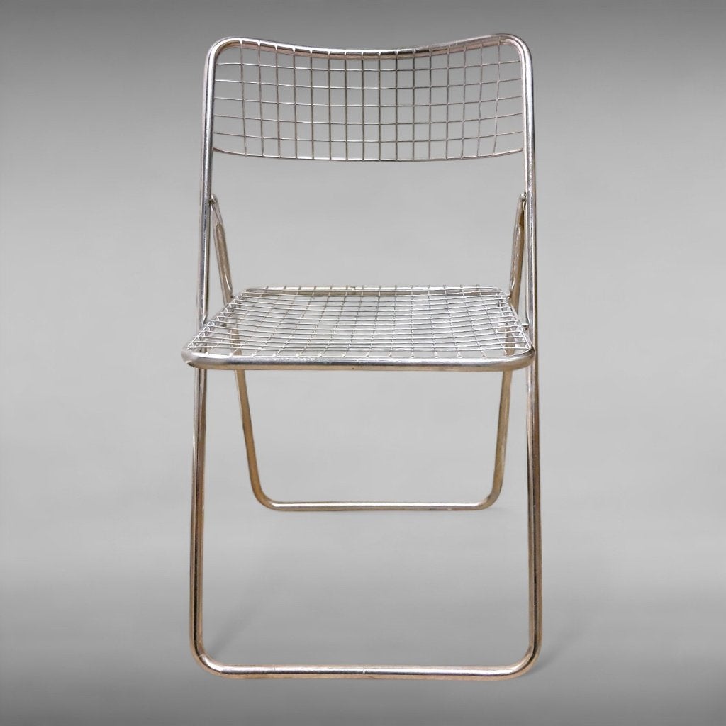 Chaise pliante Ted Net Design Niels Gammelgaard pour IKEA, Maison & Meubles, Enlèvement ou Envoi, Autres couleurs, Utilisé, Métal