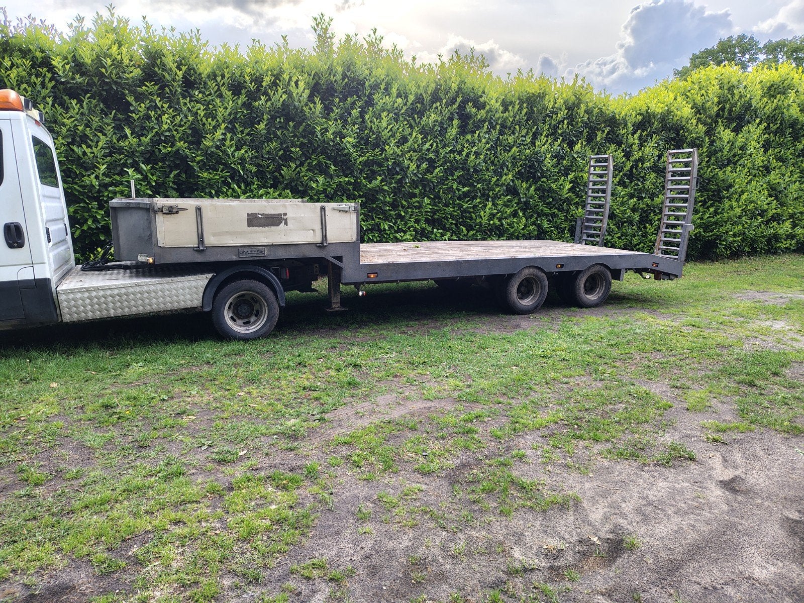 VELDHUIZEN SEMI DIEPLADER BE OPLEGGER 10000KG, Particulier, Te koop
