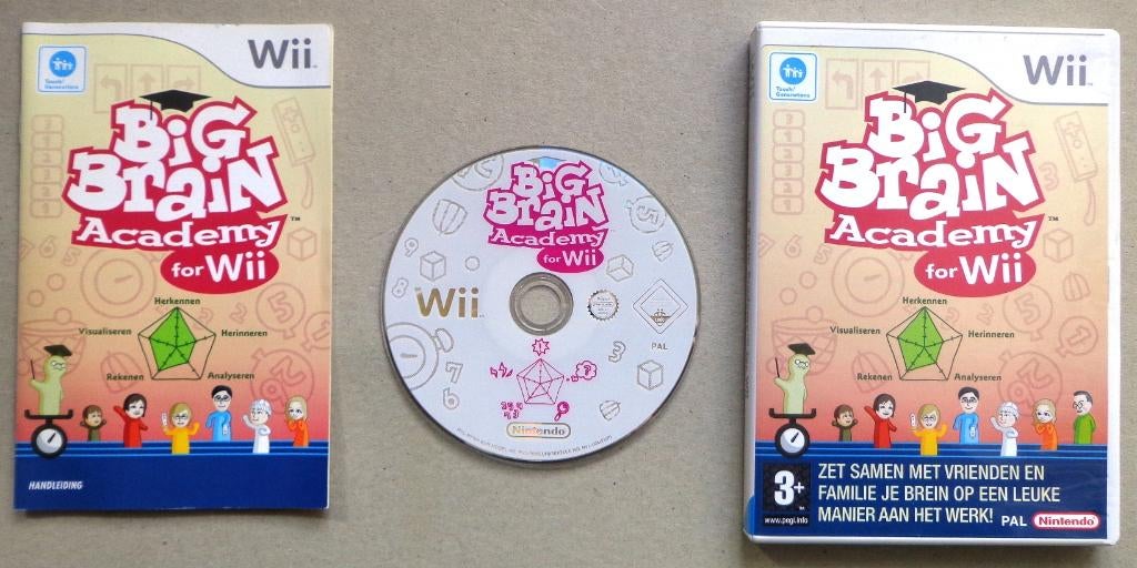 Big Brain Academy voor de Nintendo Wii Compleet, Games en Spelcomputers, Ophalen of Verzenden, Zo goed als nieuw