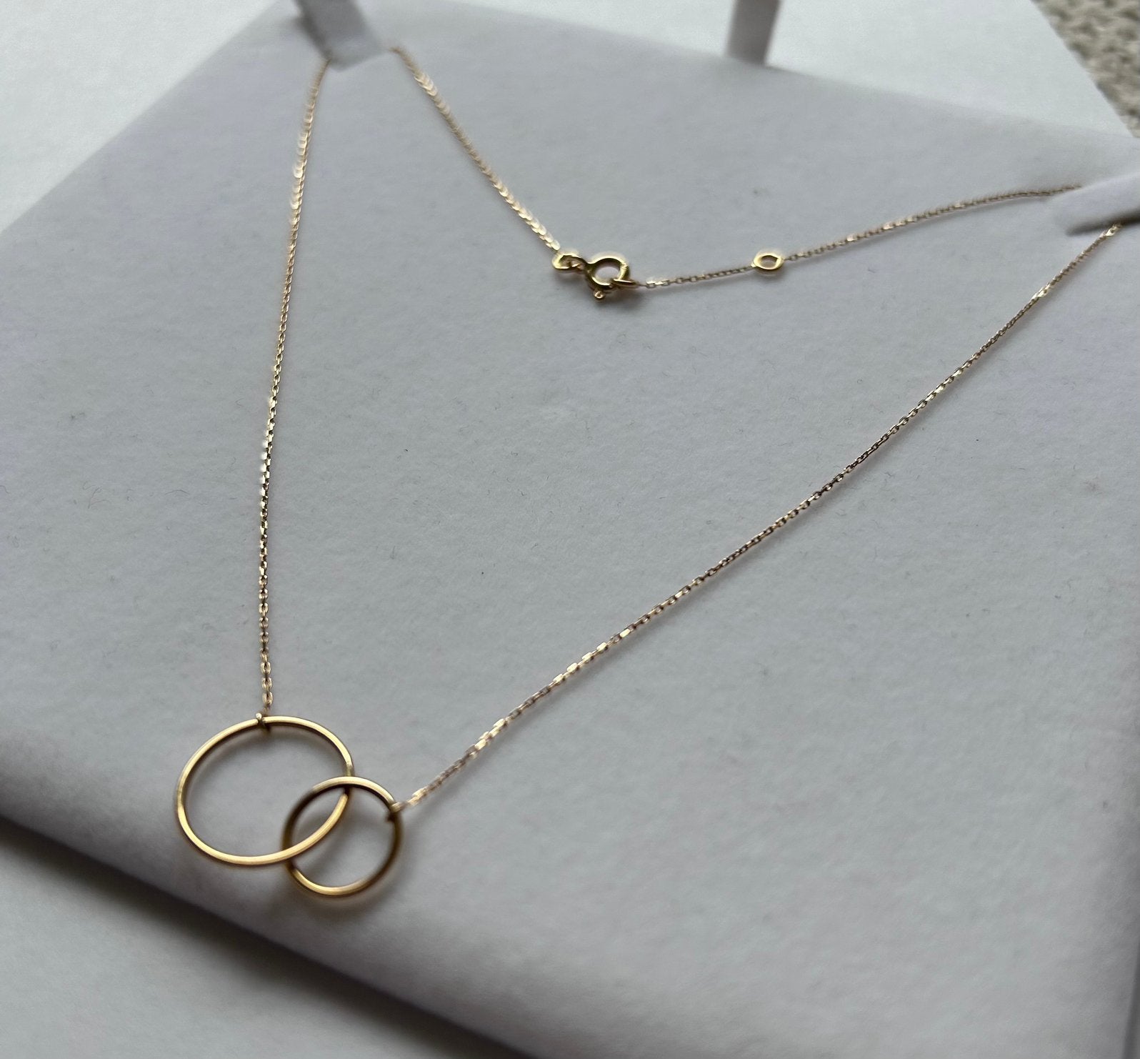Versato collier 18 karaat geelgoud – 750 – met certificaat, Ophalen, Zo goed als nieuw