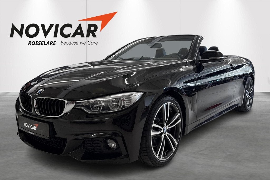 BMW 4 Serie Cabrio 420d (120 kW) (automatique), Autos, 745 kg, Euro 6, Cabriolet, Noir