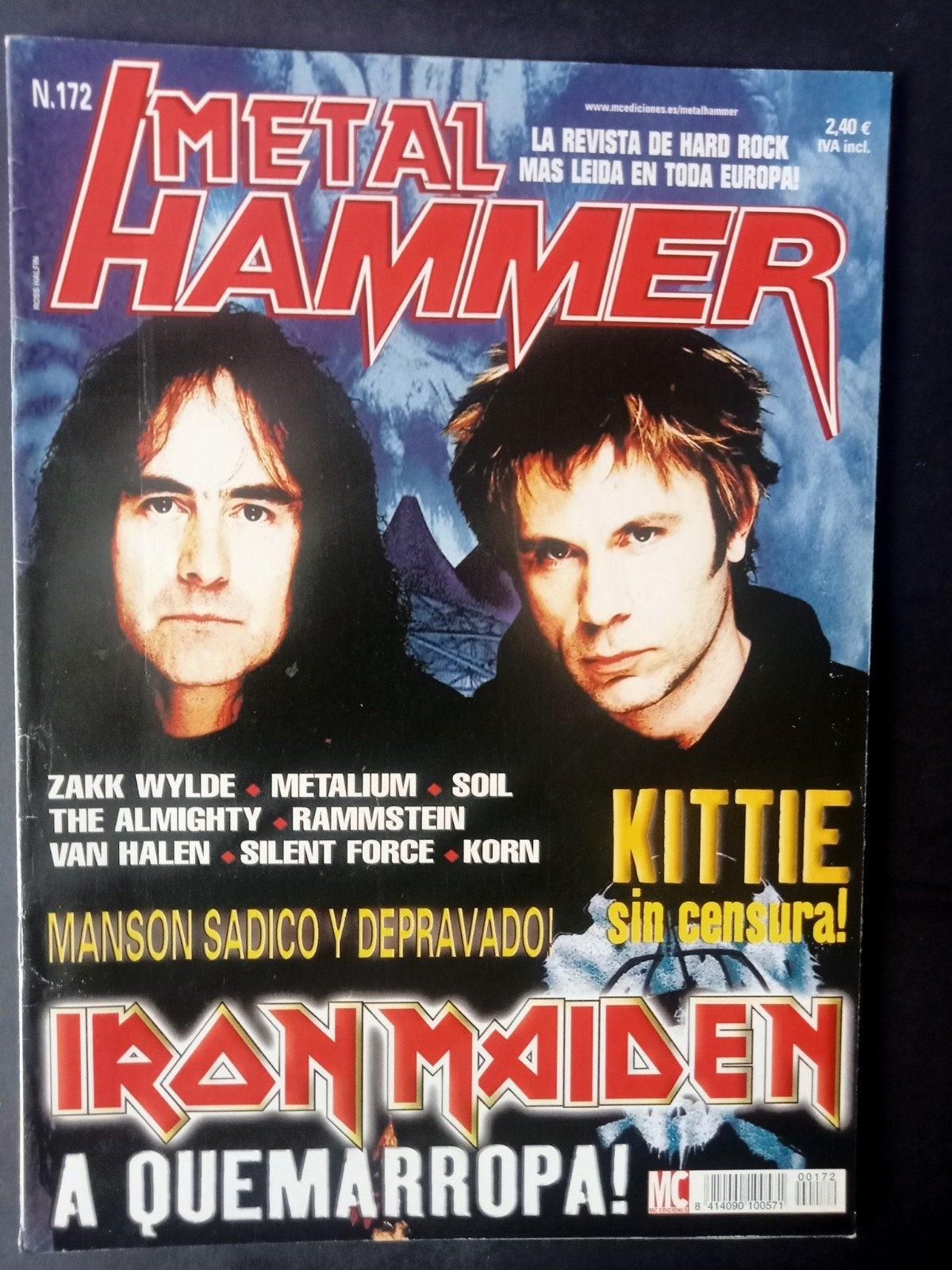 Iron Maiden, tijdschrift uit 2001 in Spanje. Rock in Rio, Ophalen of Verzenden