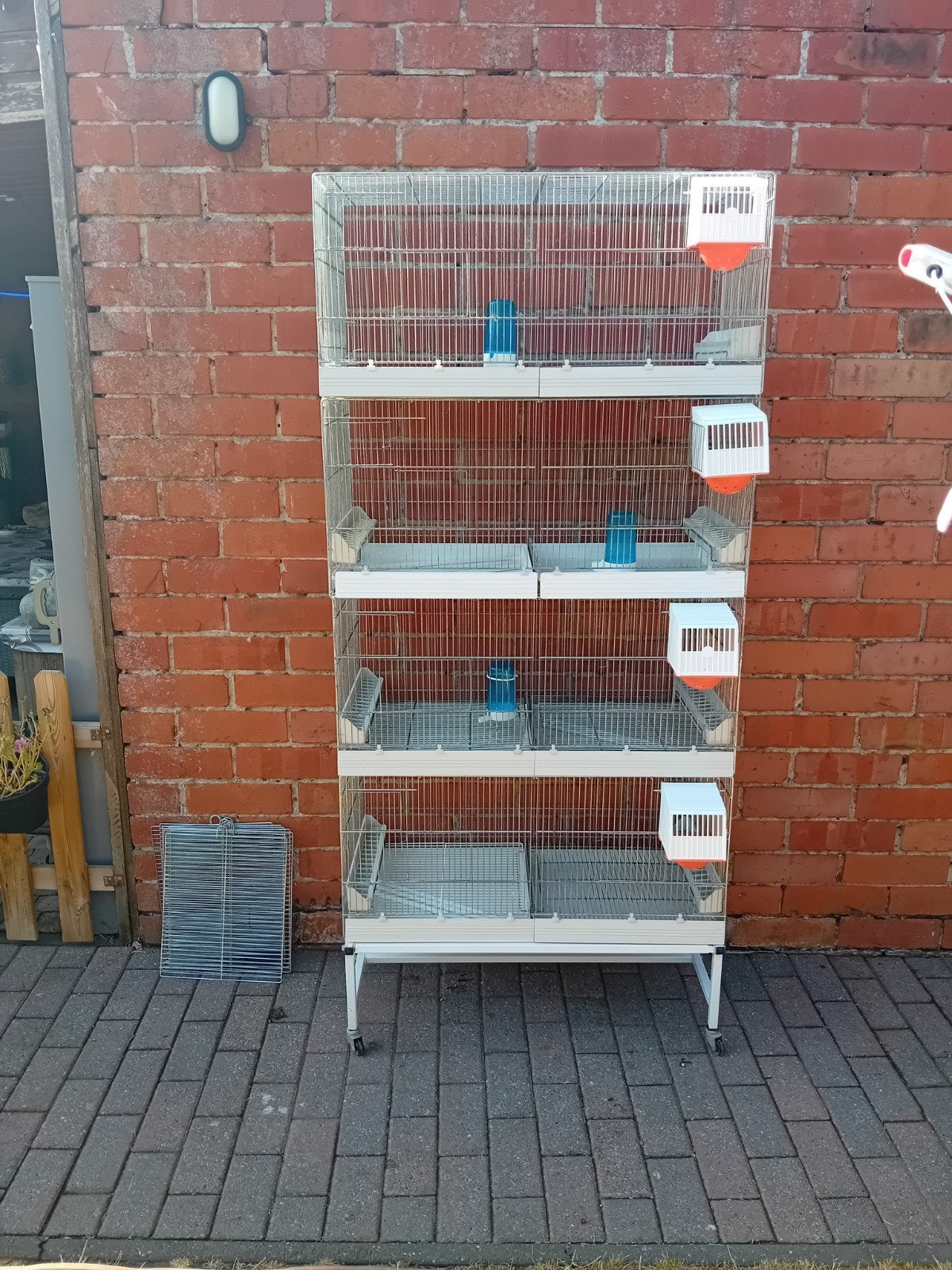 4 kweekkooien met toebehoren, Dieren en Toebehoren, Ophalen, Zo goed als nieuw, Aluminium, Broedkooi of Kweekkooi