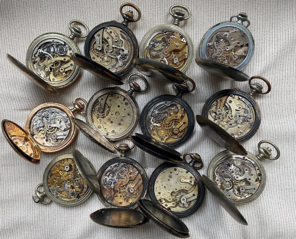 LIP chronograafhorloge, National Park, verpakking van 15, Ophalen, Zakhorloge, Staal, 1900 tot 1930