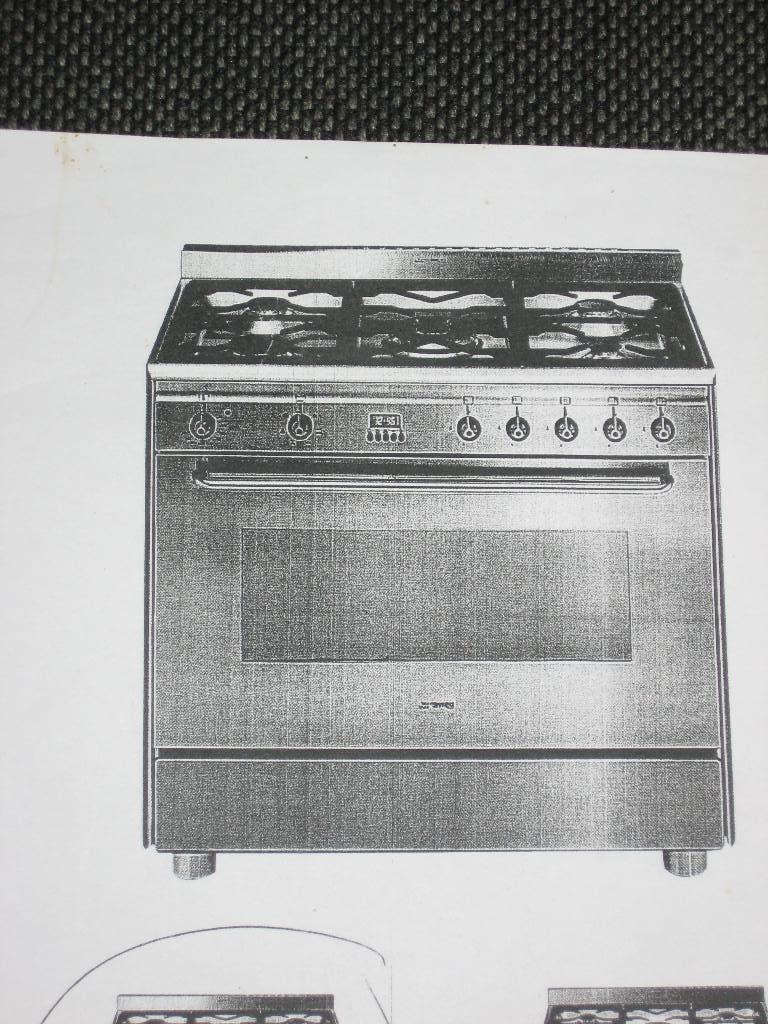 gas fornuis 90 cm, Ophalen, 60 cm of meer, Nieuw, Gas