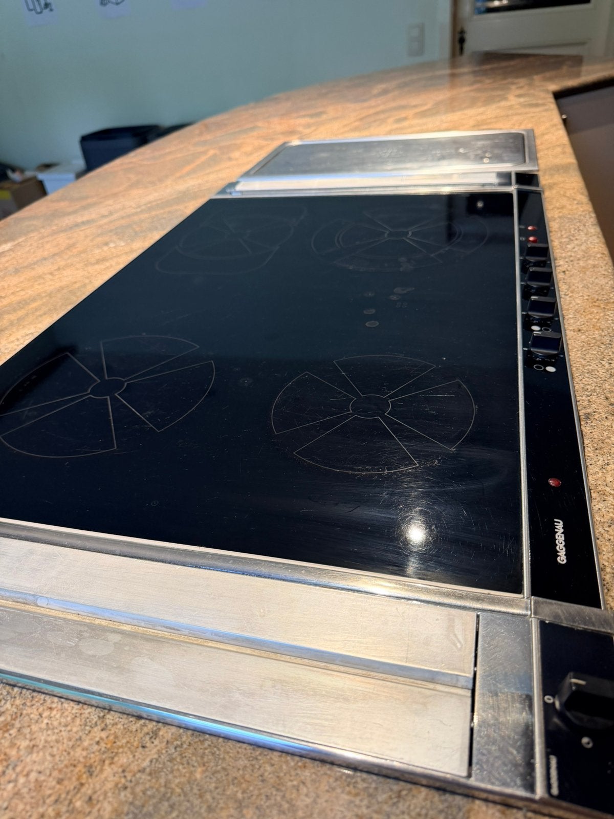 Gaggenau kookplaat met ingrbouwde dampkap, Electroménager, Enlèvement, Utilisé