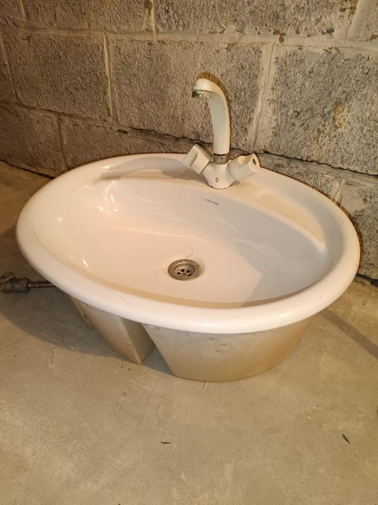 Lavabo encastrable topravit blanc céramique