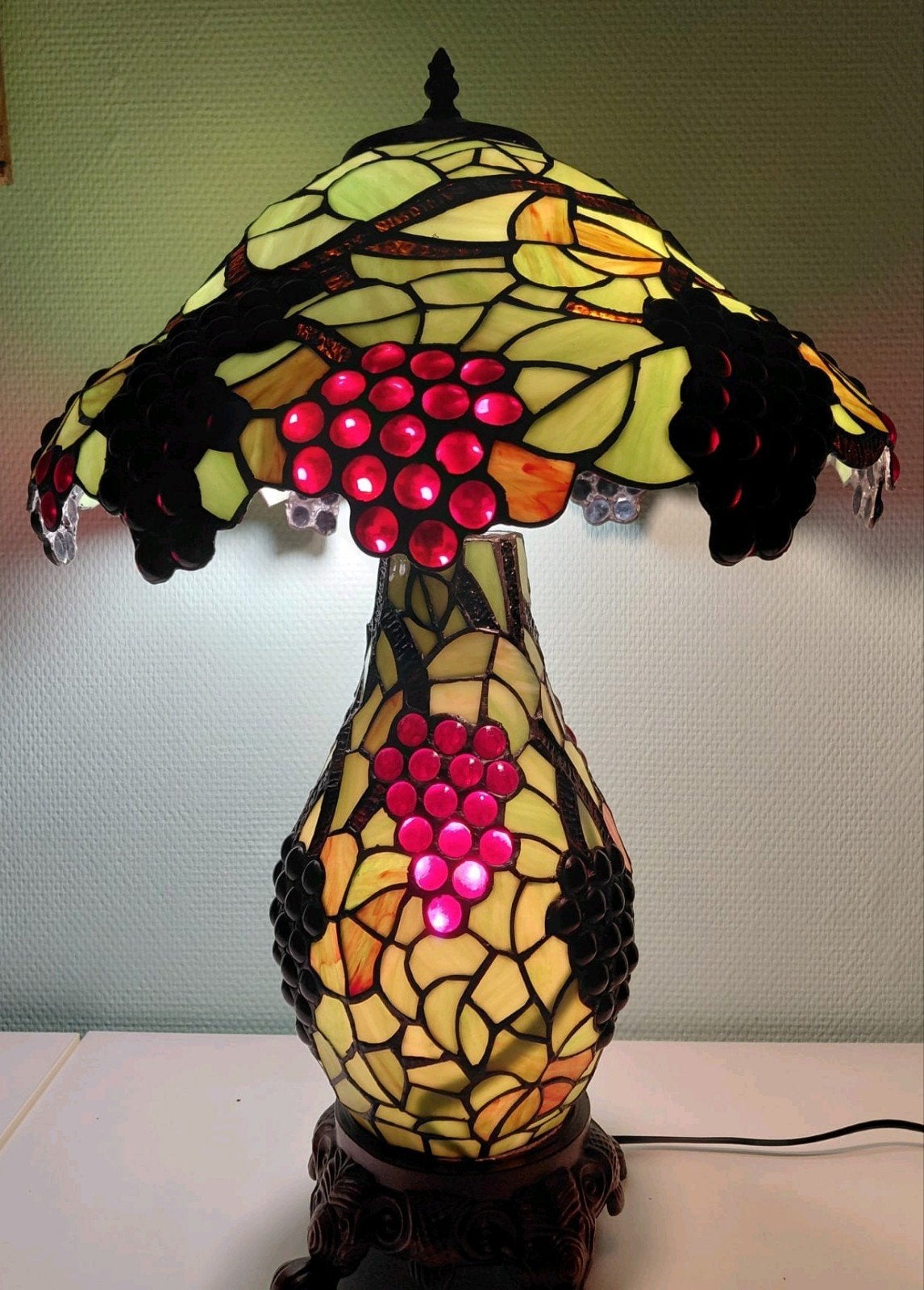 Lampe Tiffany (grande) 60 CM, 60 cm, Verre, Enlèvement, Art déco