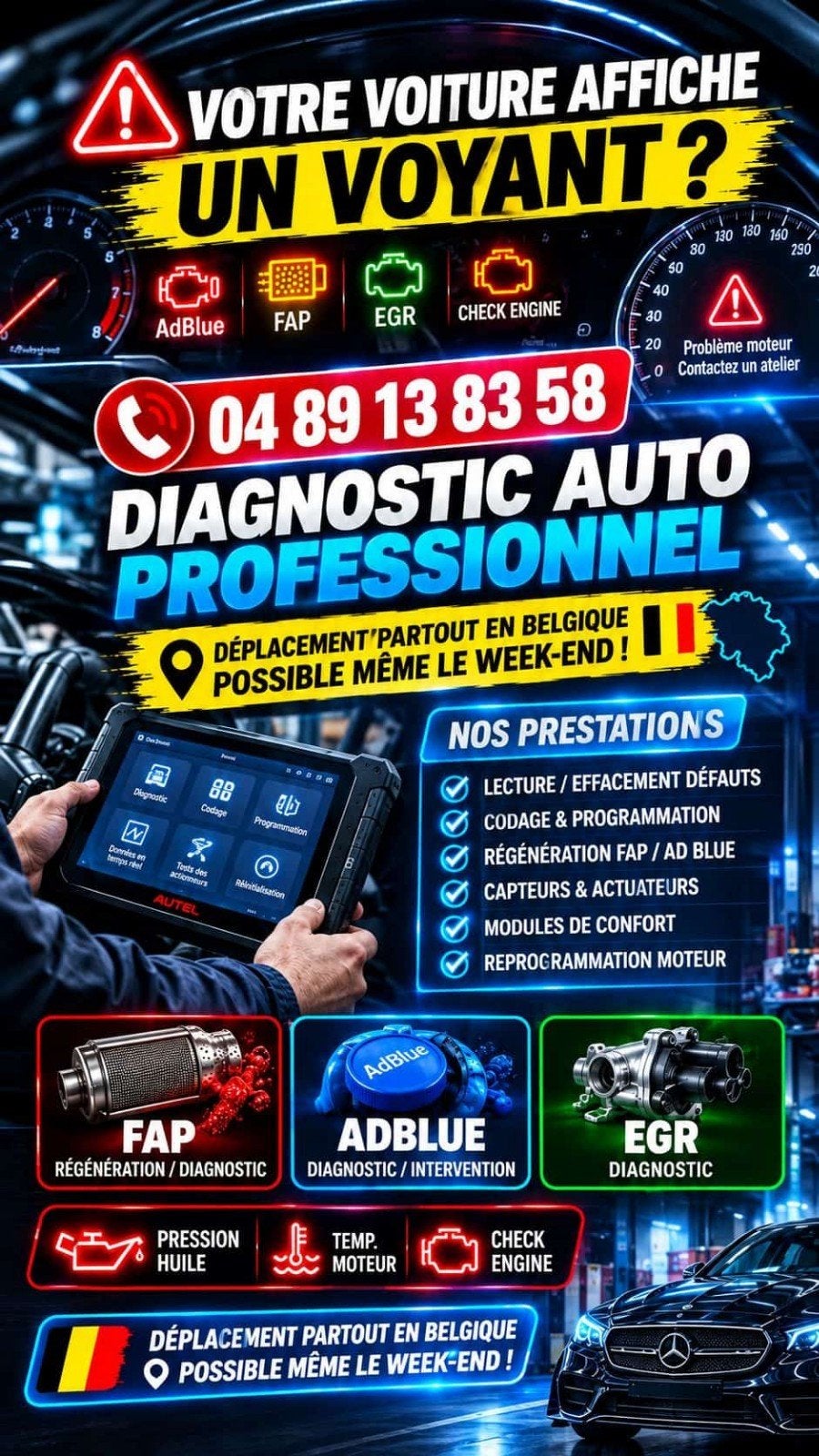 diagnostic auto - camion professionnel, Enlèvement ou Envoi