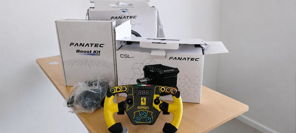 CSL DD met boost kit(8NM) + Clubsport F1 (V1) en CSL P1, Ophalen, Gebruikt, Fanatec