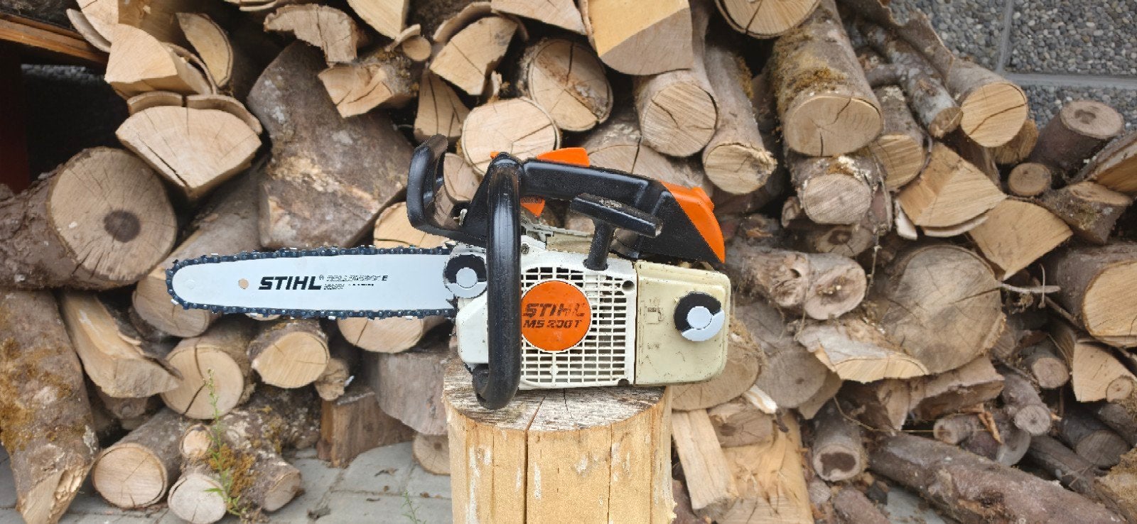 STIHL MS 200 T — Professionele snoeikettingzaag — Retrofit, Tuin en Terras, Ophalen