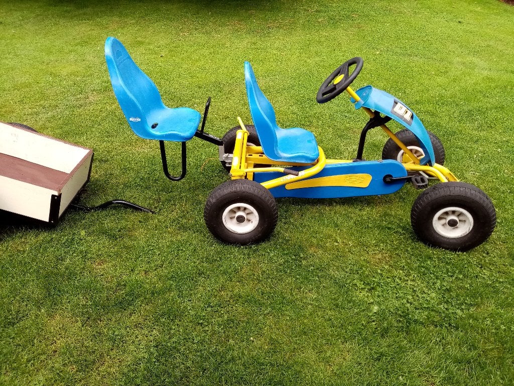 Berg gocart, duozit , vrijloop, kiepkar., Enlèvement, Utilisé, Berg, Siège duo