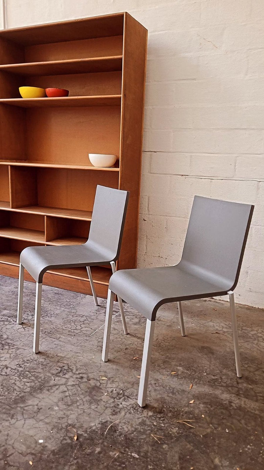 set .03 stoelen Maarten Van Severen, Twee, Ophalen of Verzenden, Minimalist, Grijs
