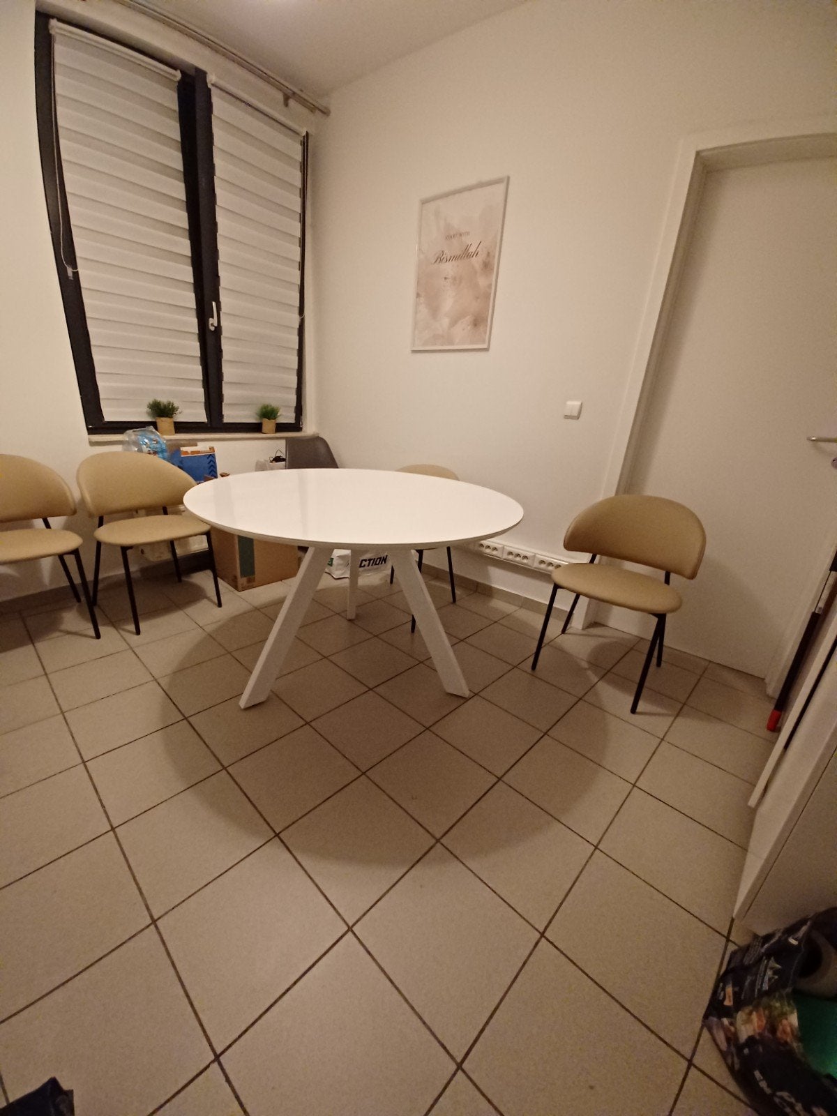table à manger, 100 à 150 cm, Rond, Comme neuf, 100 à 150 cm