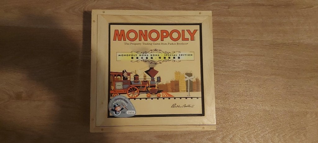 étui pour jeu de société Monopoly Hong Kong + Certificate, 1 ou 2 joueurs, Enlèvement ou Envoi, Neuf, Monopoly