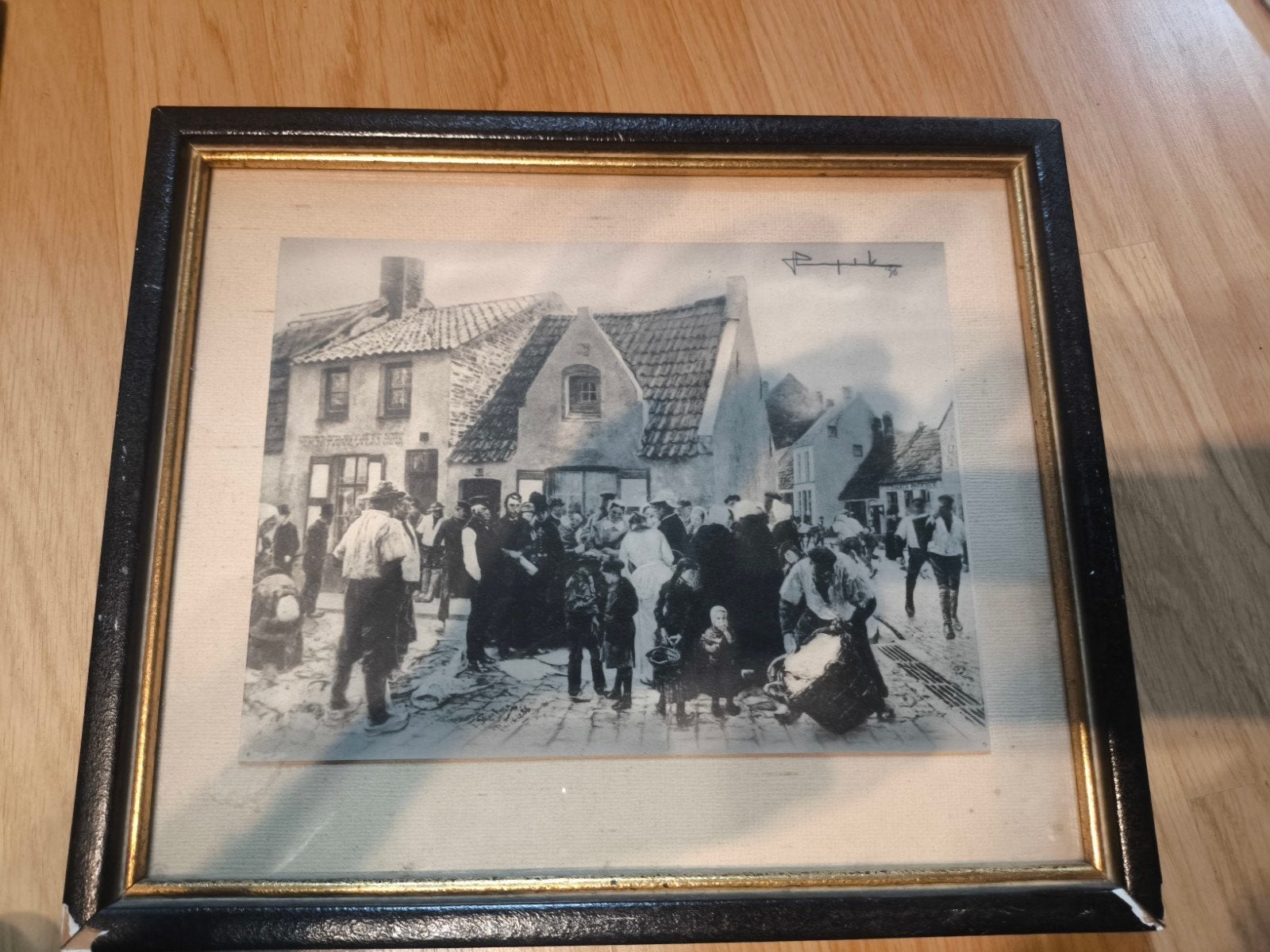 Ingelijste foto Blankenberge, Ophalen of Verzenden, Foto