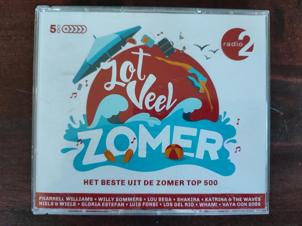 5-CDbox: ZOT VEEL ZOMER - HET BESTE UIT DE TOP 500 (RADIO 2), Cd's en Dvd's, Ophalen of Verzenden, Zo goed als nieuw