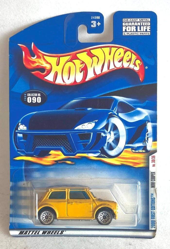 Mini Cooper #090 First Editions 30/36 Yellow Hot Wheels., Ophalen, Zo goed als nieuw, Auto
